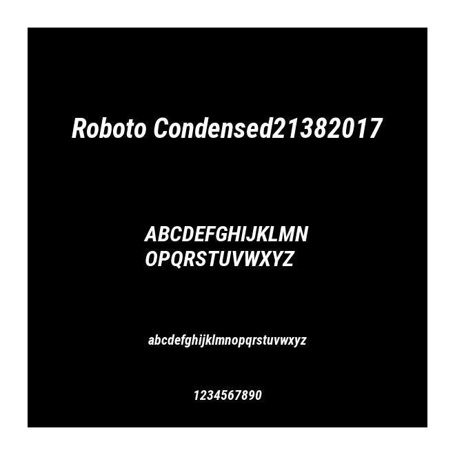 Roboto Condensed21382017