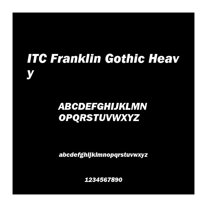 ITC Franklin Gothic Heavy