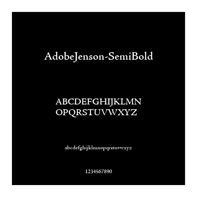 AdobeJenson-SemiBold