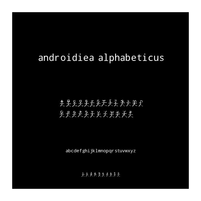 androidiea alphabeticus