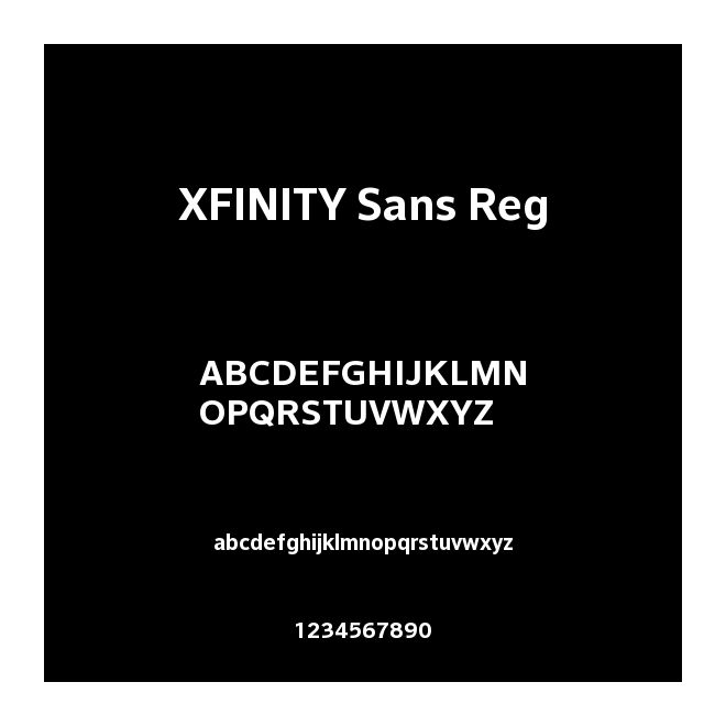 XFINITY Sans Reg