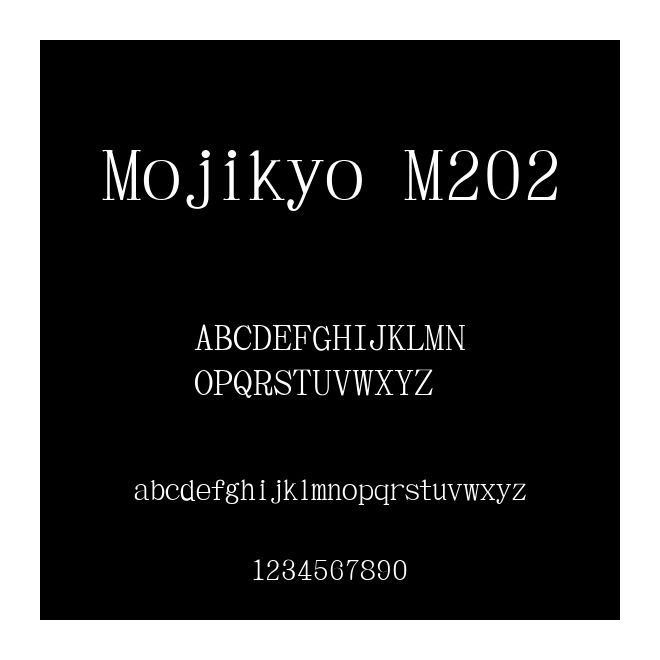 Mojikyo M202