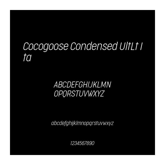 Cocogoose Condensed UltLt Ita