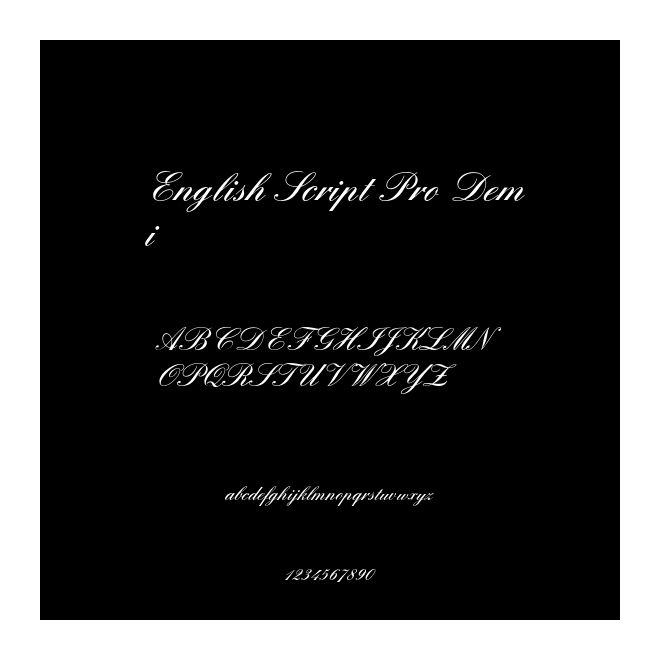 English Script Pro Demi