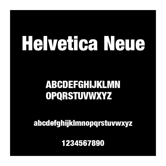 Helvetica Neue