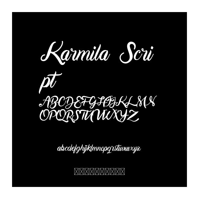 Karmila Script