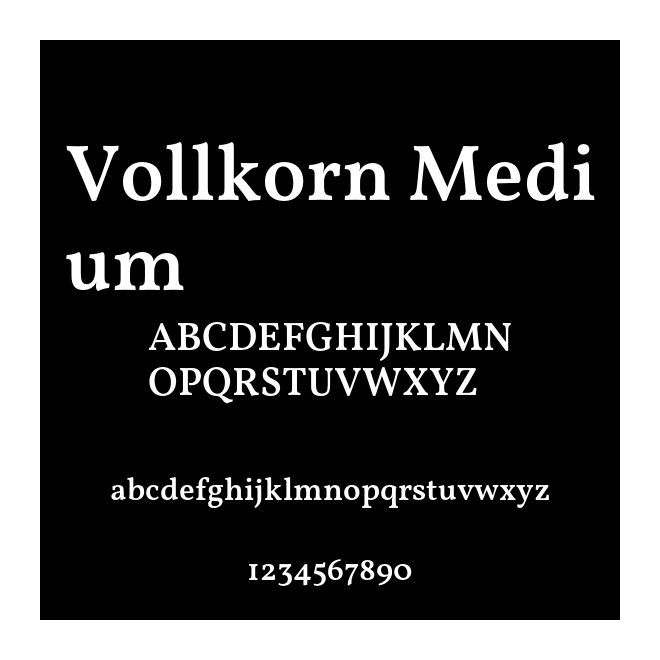 Vollkorn Medium