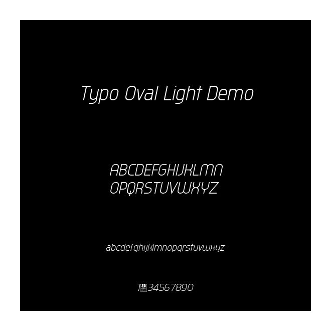 Typo Oval Light Demo