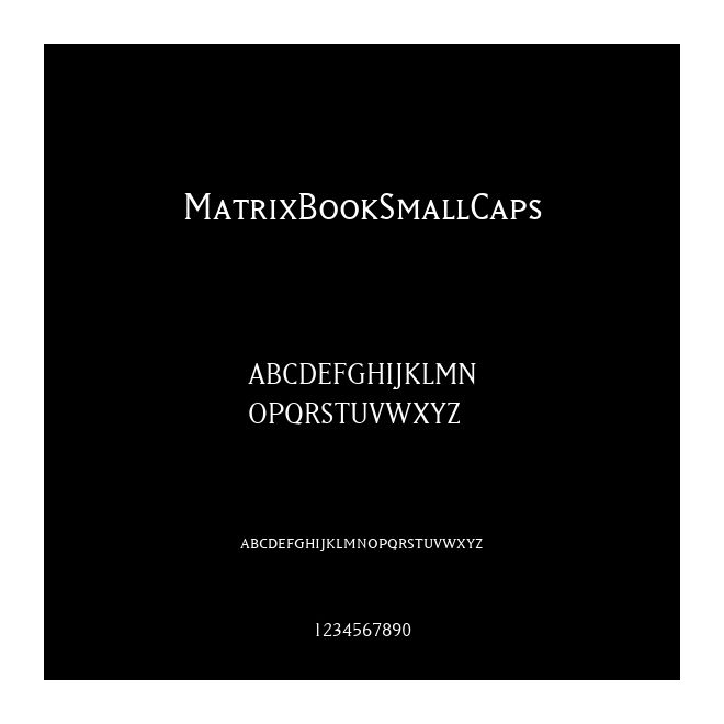 MatrixBookSmallCaps