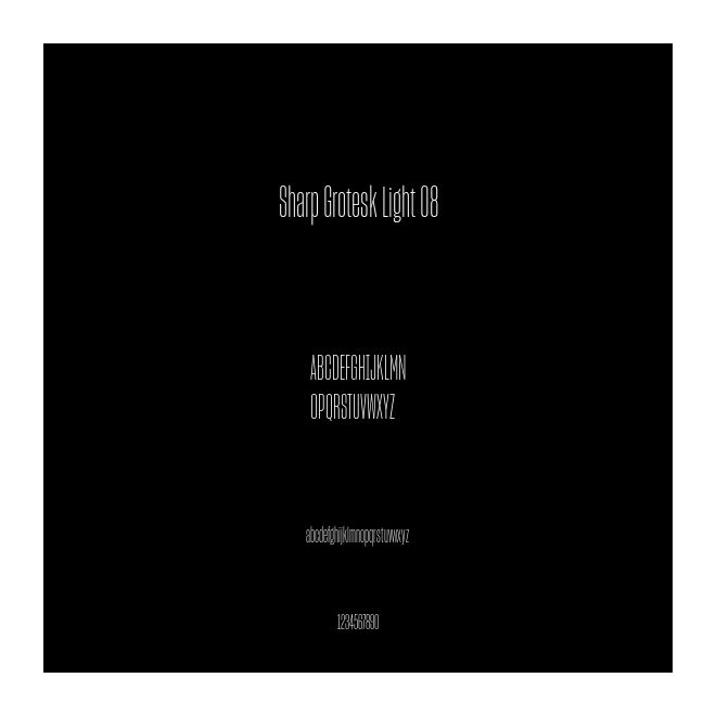 Sharp Grotesk Light 08