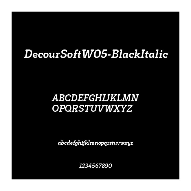 DecourSoftW05-BlackItalic