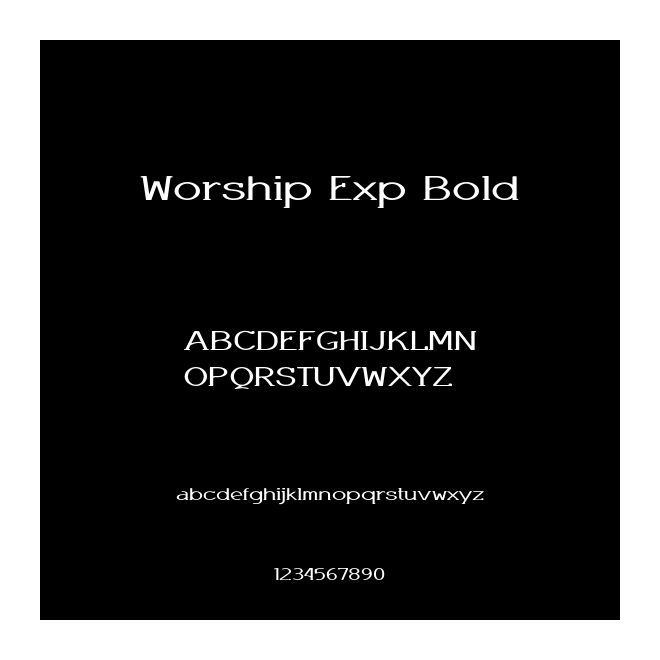Worship Exp Bold
