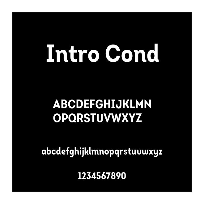 Intro Cond