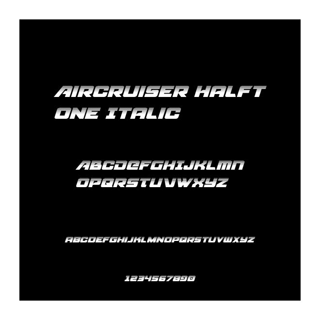 Aircruiser Halftone Italic