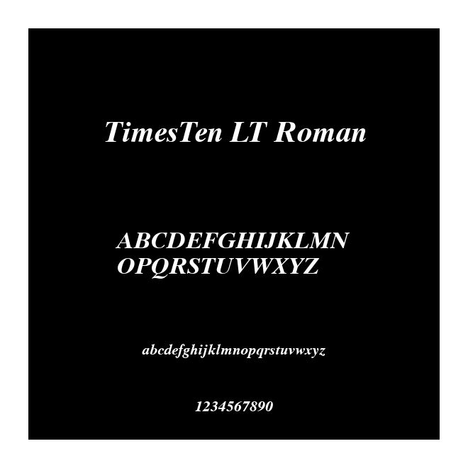 TimesTen LT Roman