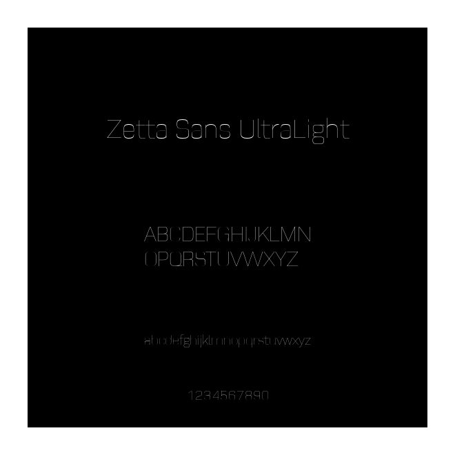 Zetta Sans UltraLight