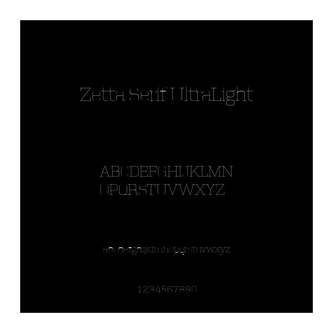 Zetta Serif UltraLight