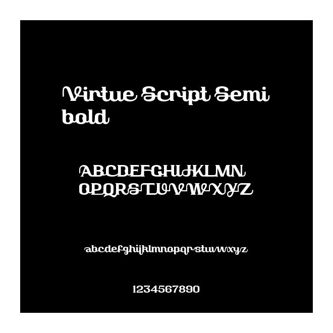Virtue Script Semibold