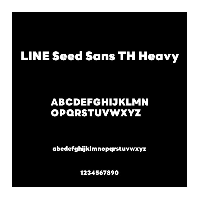 LINE Seed Sans TH Heavy