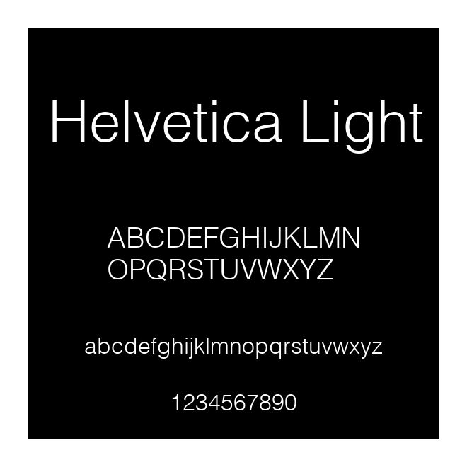 Helvetica Light