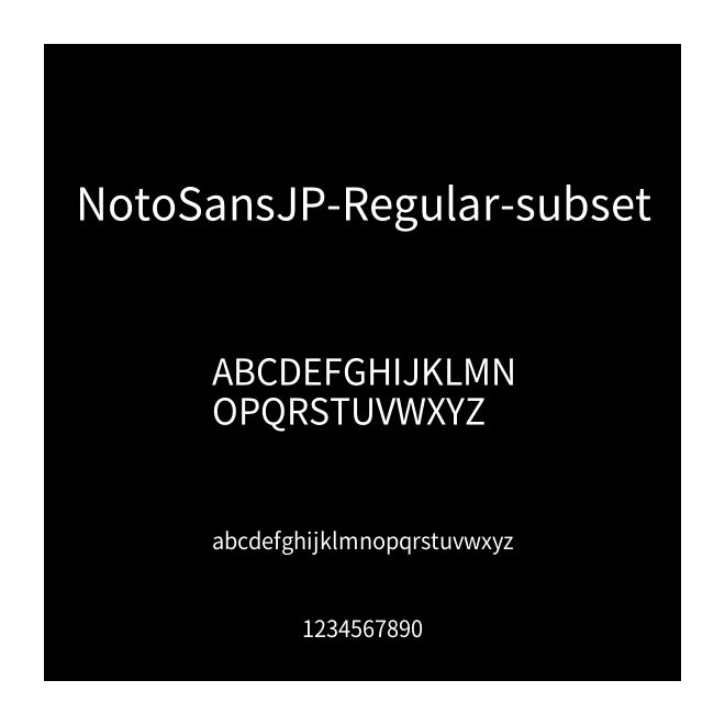 NotoSansJP-Regular-subset