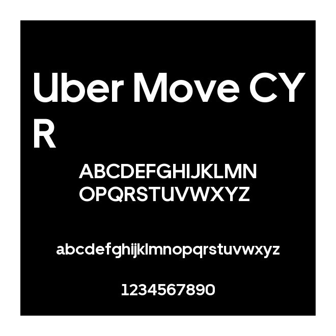 Uber Move CYR