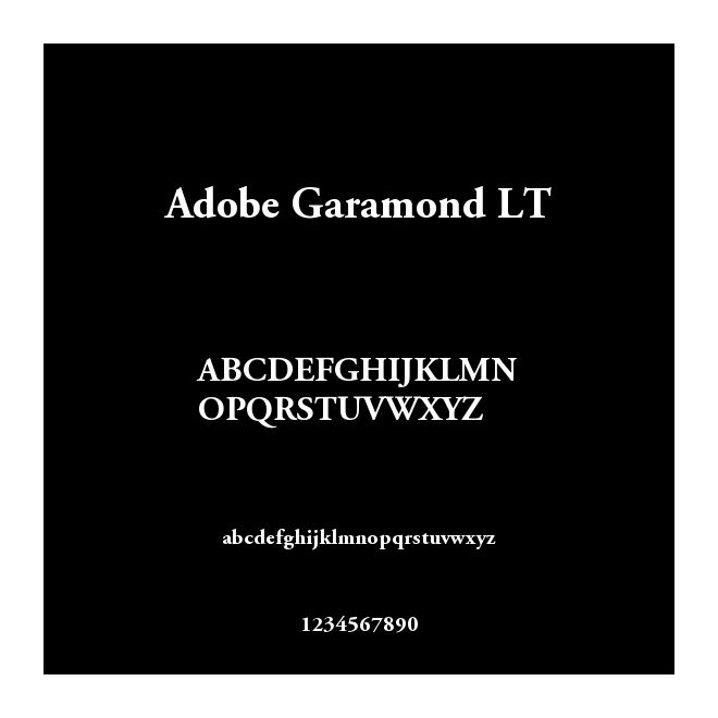 Adobe Garamond LT