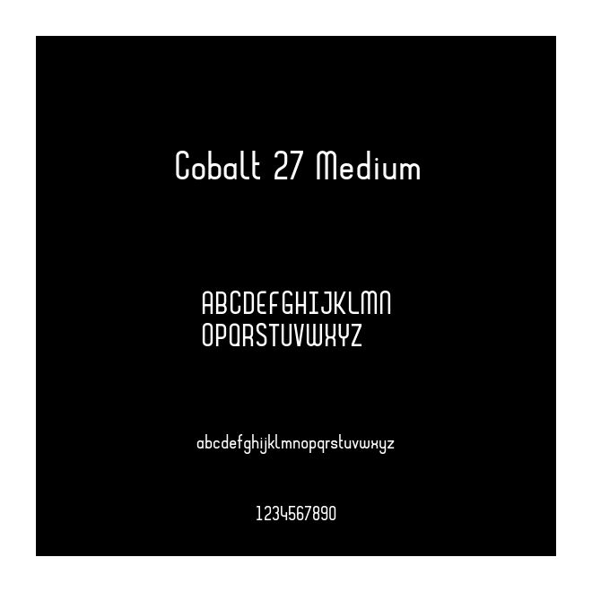 Cobalt 27 Medium