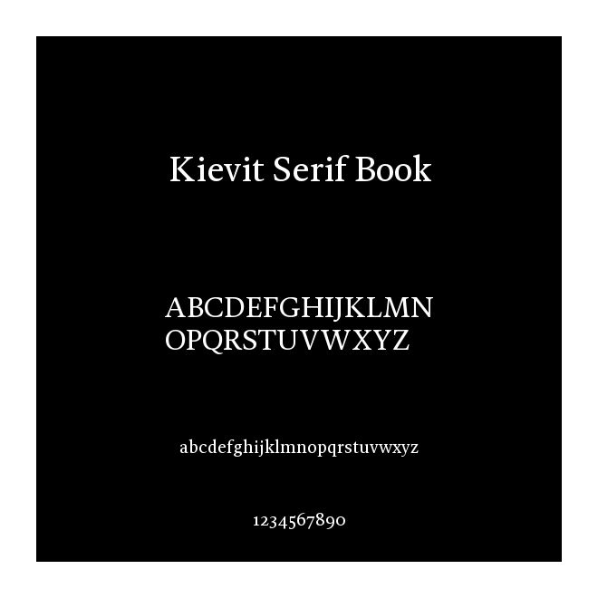 Kievit Serif Book
