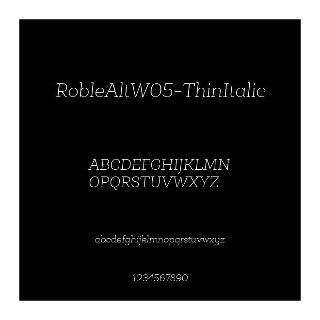 RobleAltW05-ThinItalic