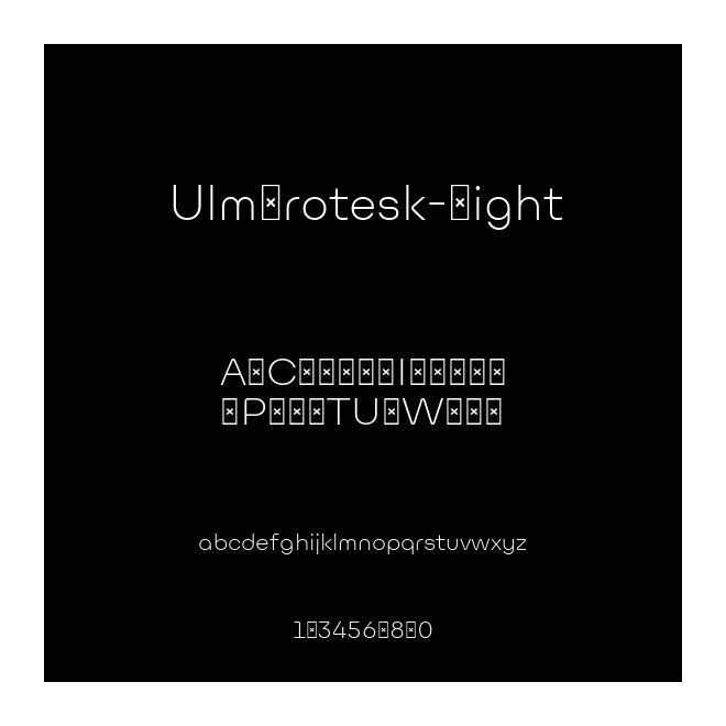 UlmGrotesk-Light