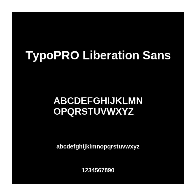 TypoPRO Liberation Sans