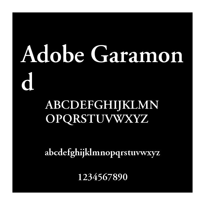 Adobe Garamond