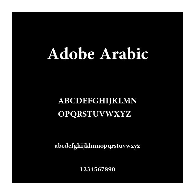 Adobe Arabic