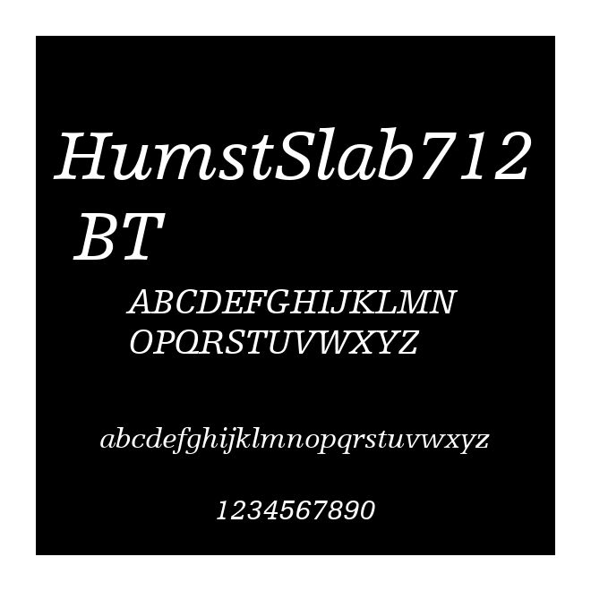 HumstSlab712 BT