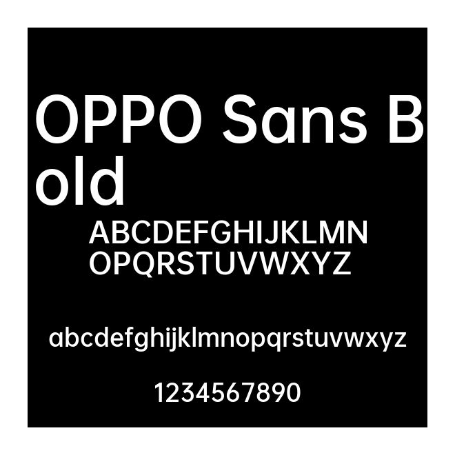OPPO Sans Bold