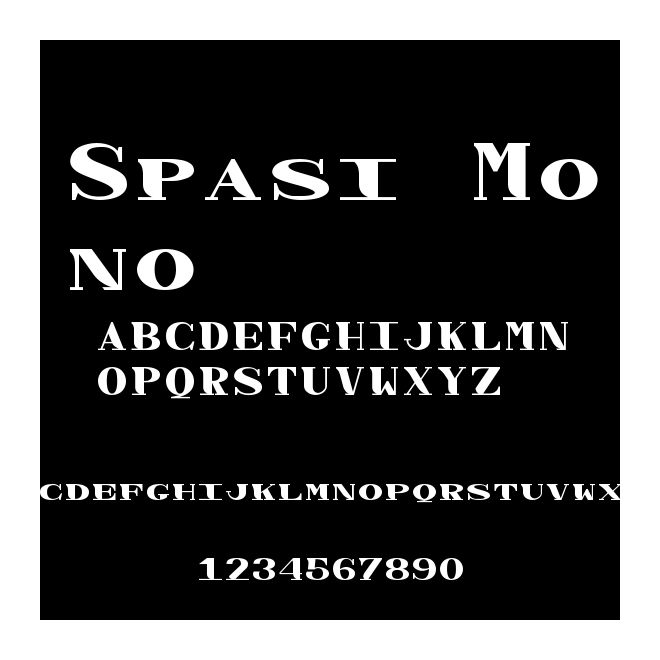 Spasi Mono