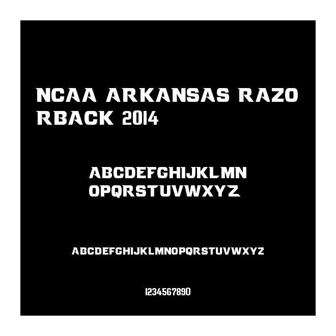 NCAA Arkansas Razorback 2014