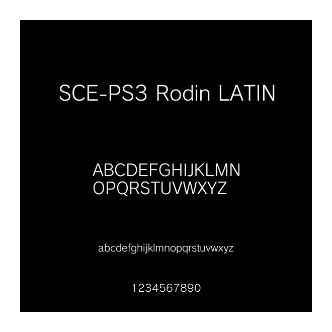 SCE-PS3 Rodin LATIN