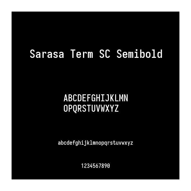 Sarasa Term SC Semibold