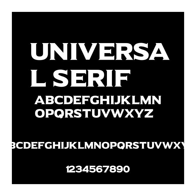 Universal Serif