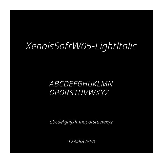 XenoisSoftW05-LightItalic