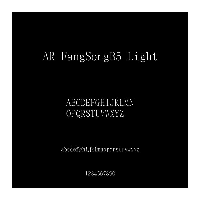 AR FangSongB5 Light