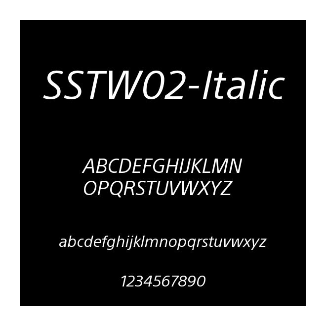 SSTW02-Italic