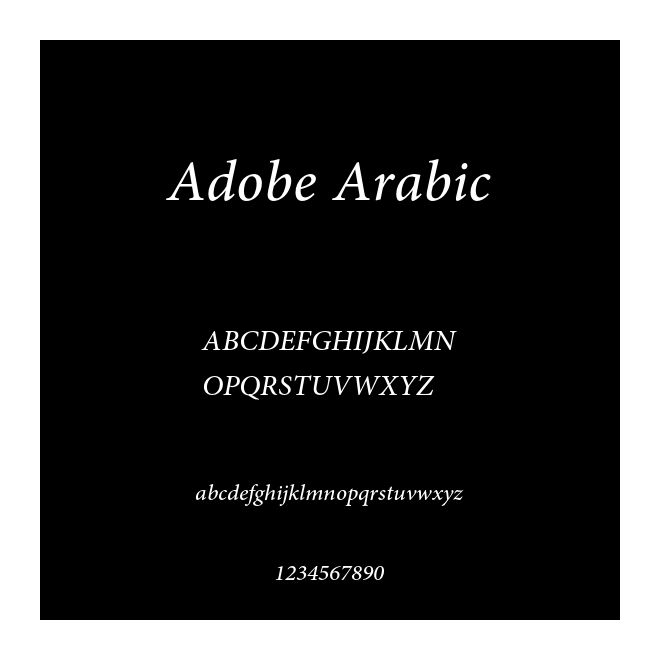 Adobe Arabic