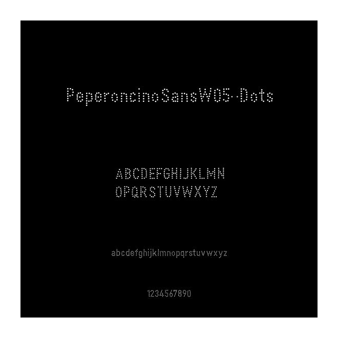 PeperoncinoSansW05-Dots