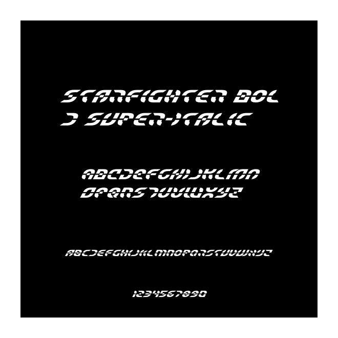 Starfighter Bold Super-Italic