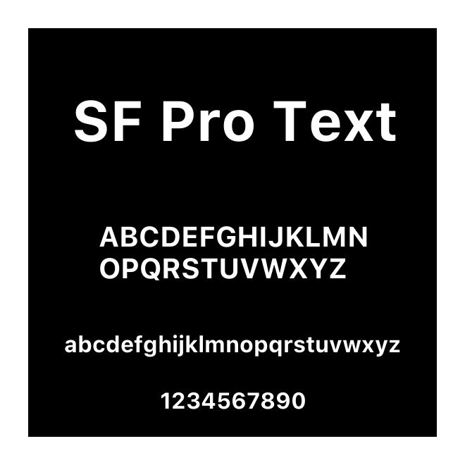 SF Pro Text