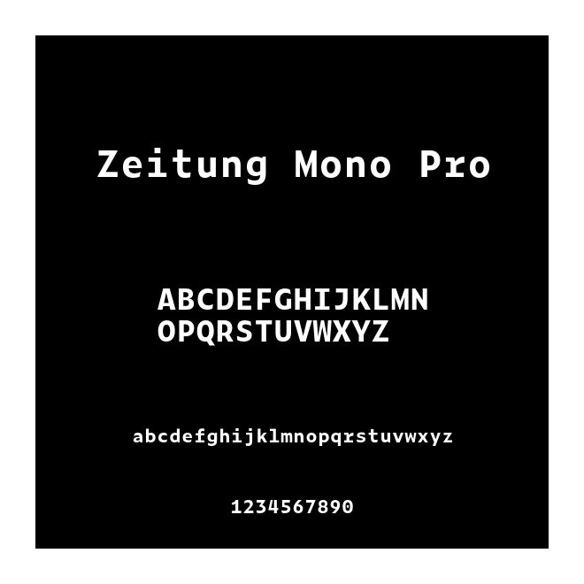 Zeitung Mono Pro