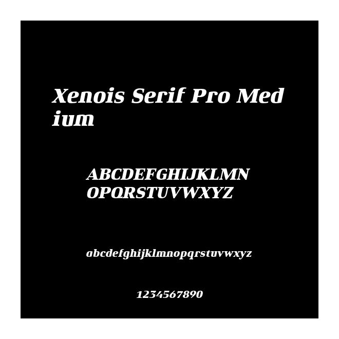 Xenois Serif Pro Medium